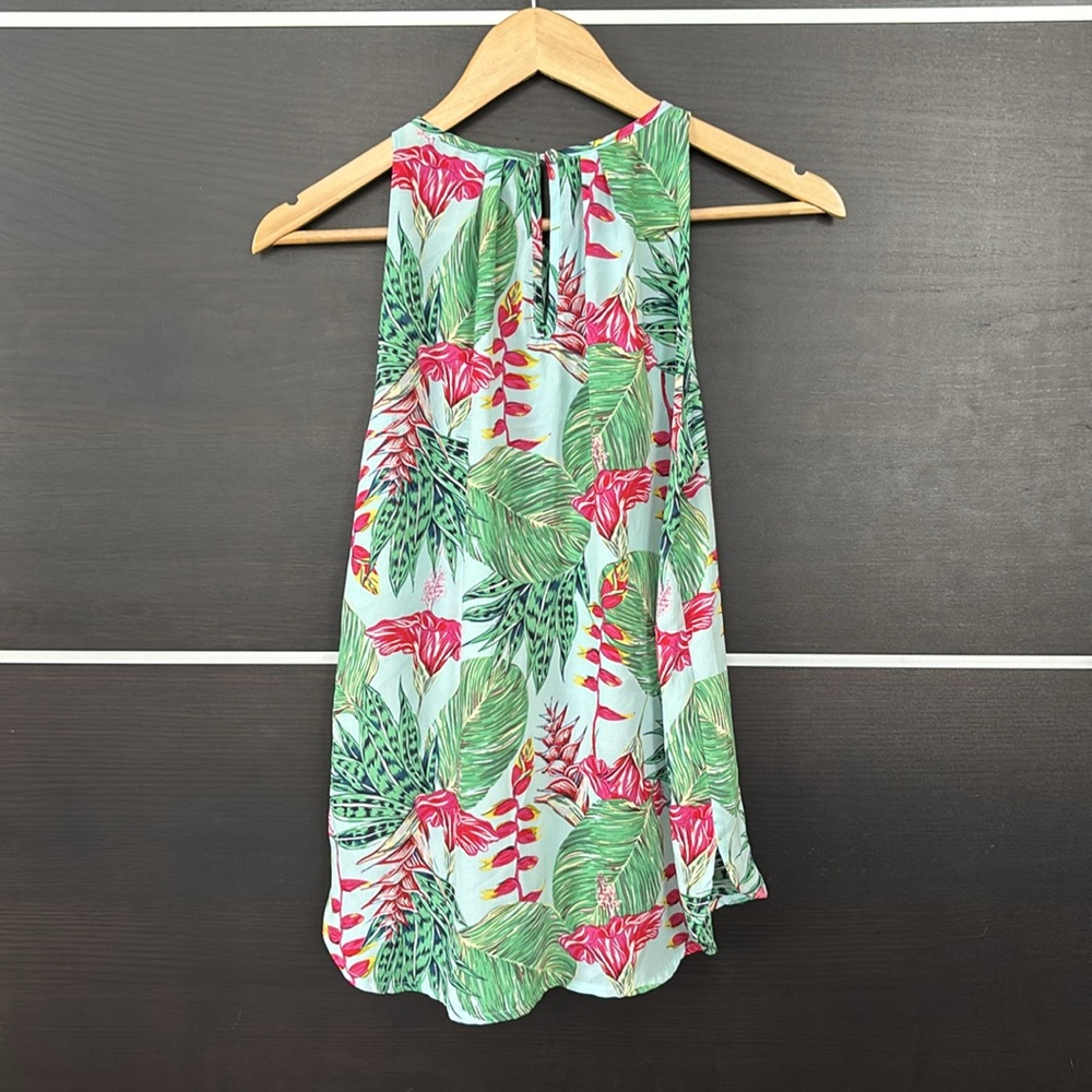 NWOT - Cupcake & Cashmere Floral Tropical PrintTop - Picture 4 of 10